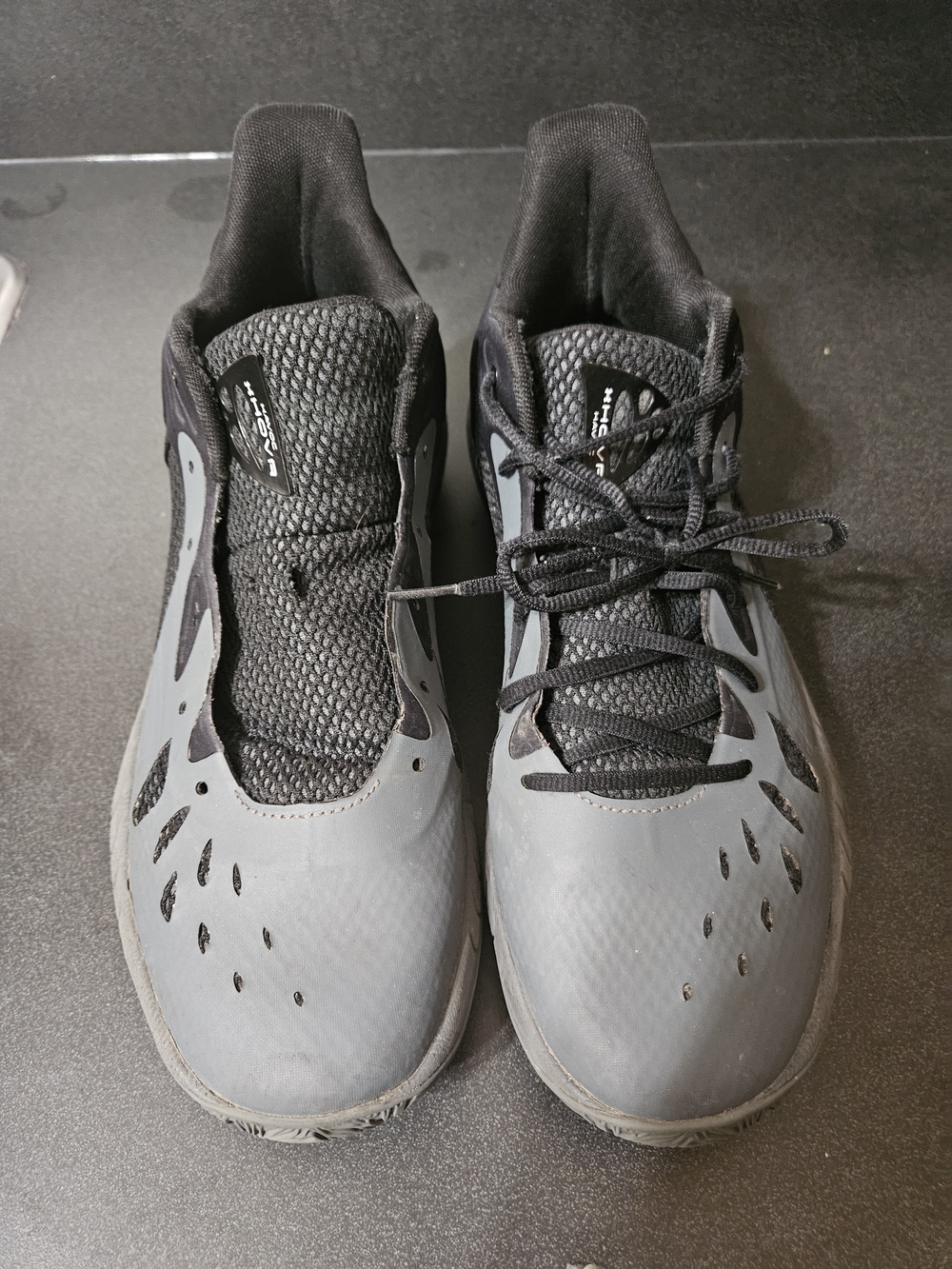 Under Armour HOVR HAVOC 3 Men's Black and White Athletic Shoes - Grippy Outsoles